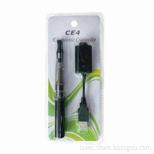 Electronic Cigarette, CE4 Atomizer with 650mAh Battery, Blister Packing, Small Kit with USB Charger